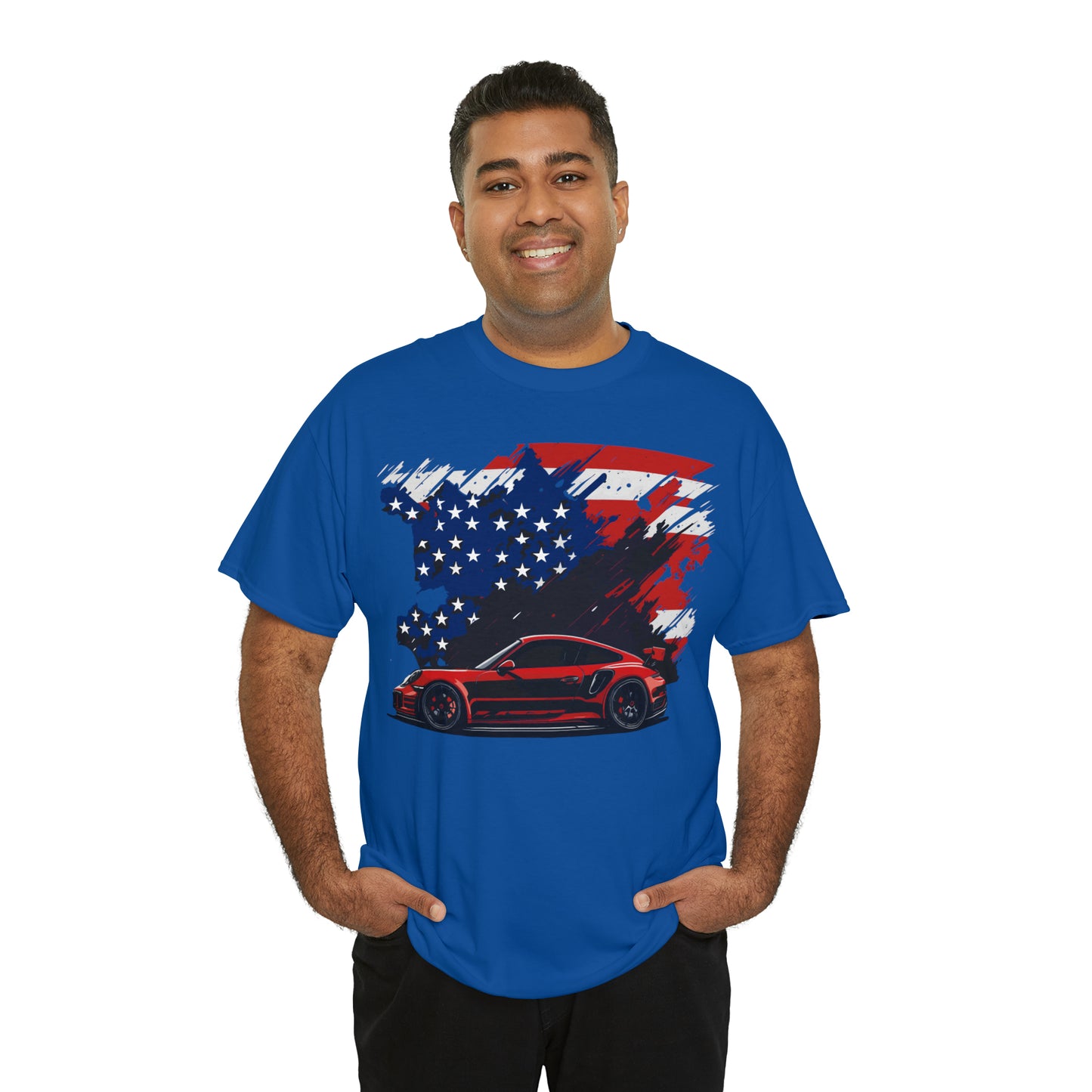 US FLAG RED Unisex Heavy Cotton Tee