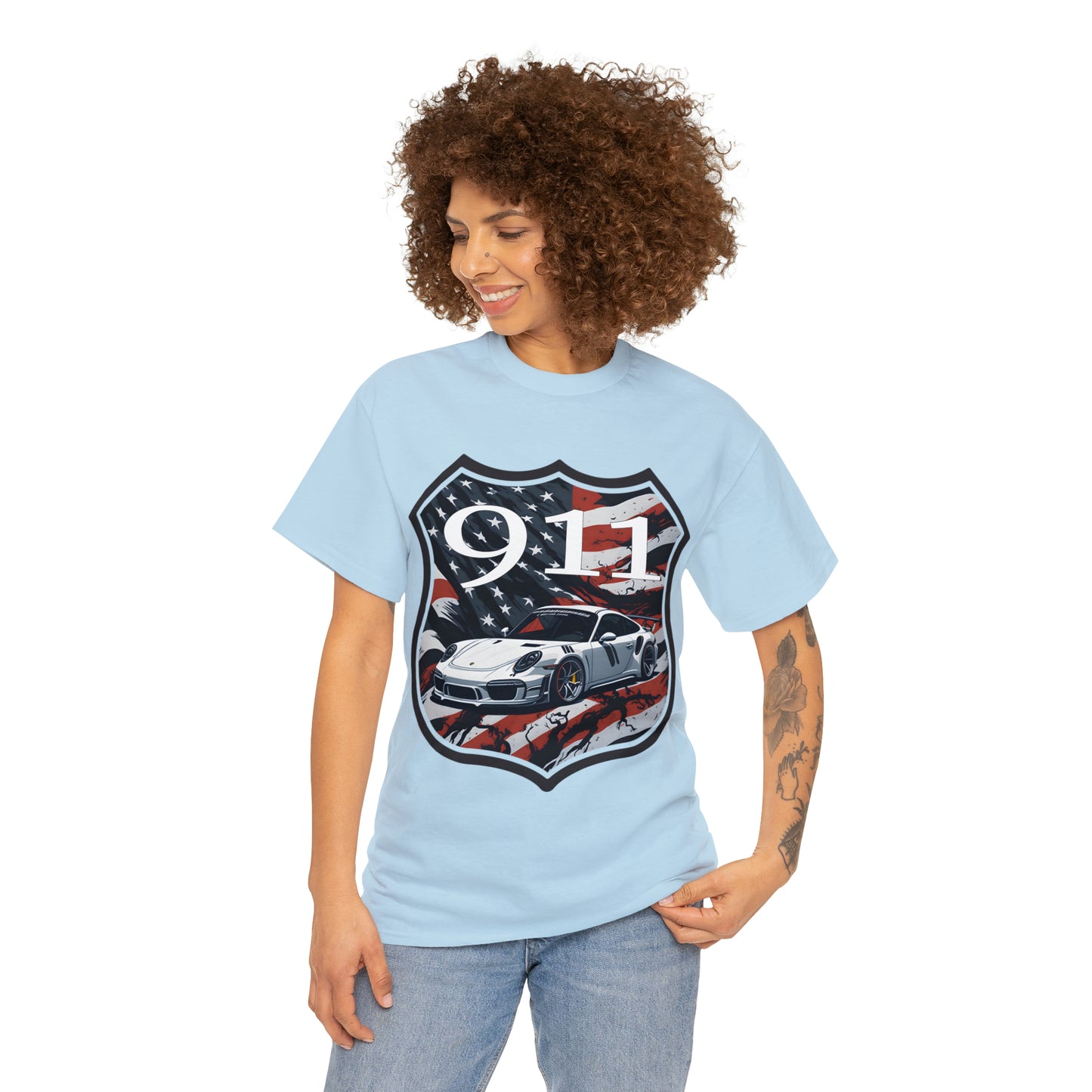 US FLAG Unisex Heavy Cotton Tee