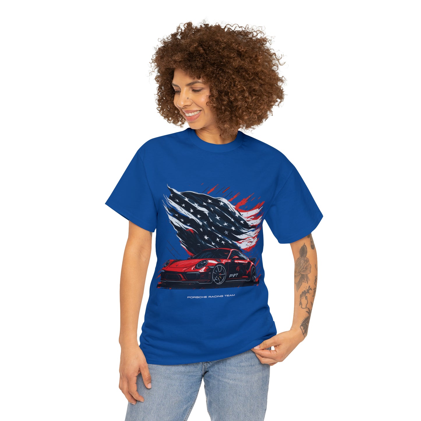 RACING US Unisex Heavy Cotton Tee