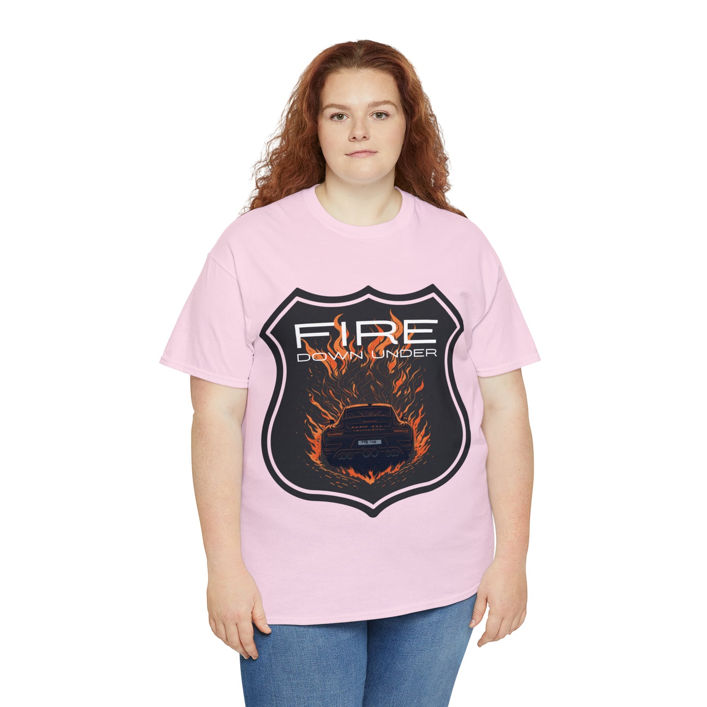 FIRE DOWN UNDER Unisex Heavy Cotton Tee