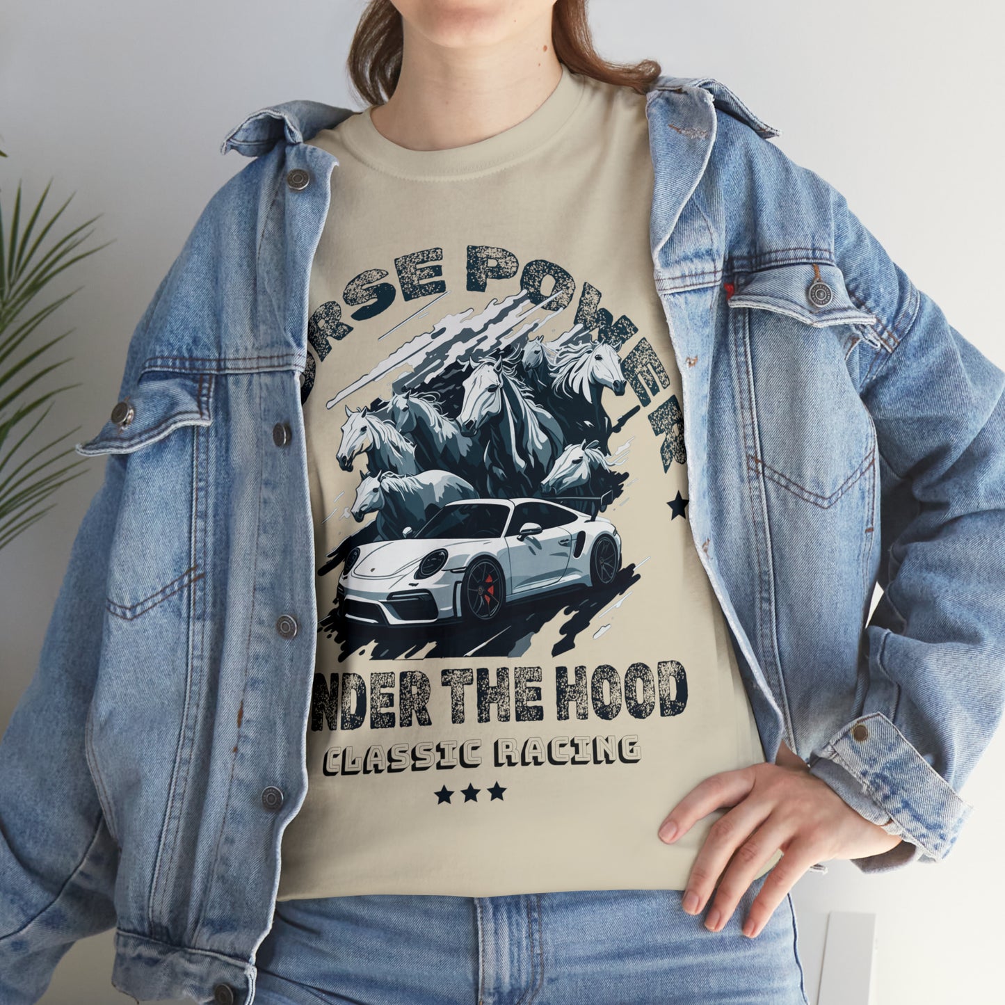 HORSE POWER Unisex Heavy Cotton Tee