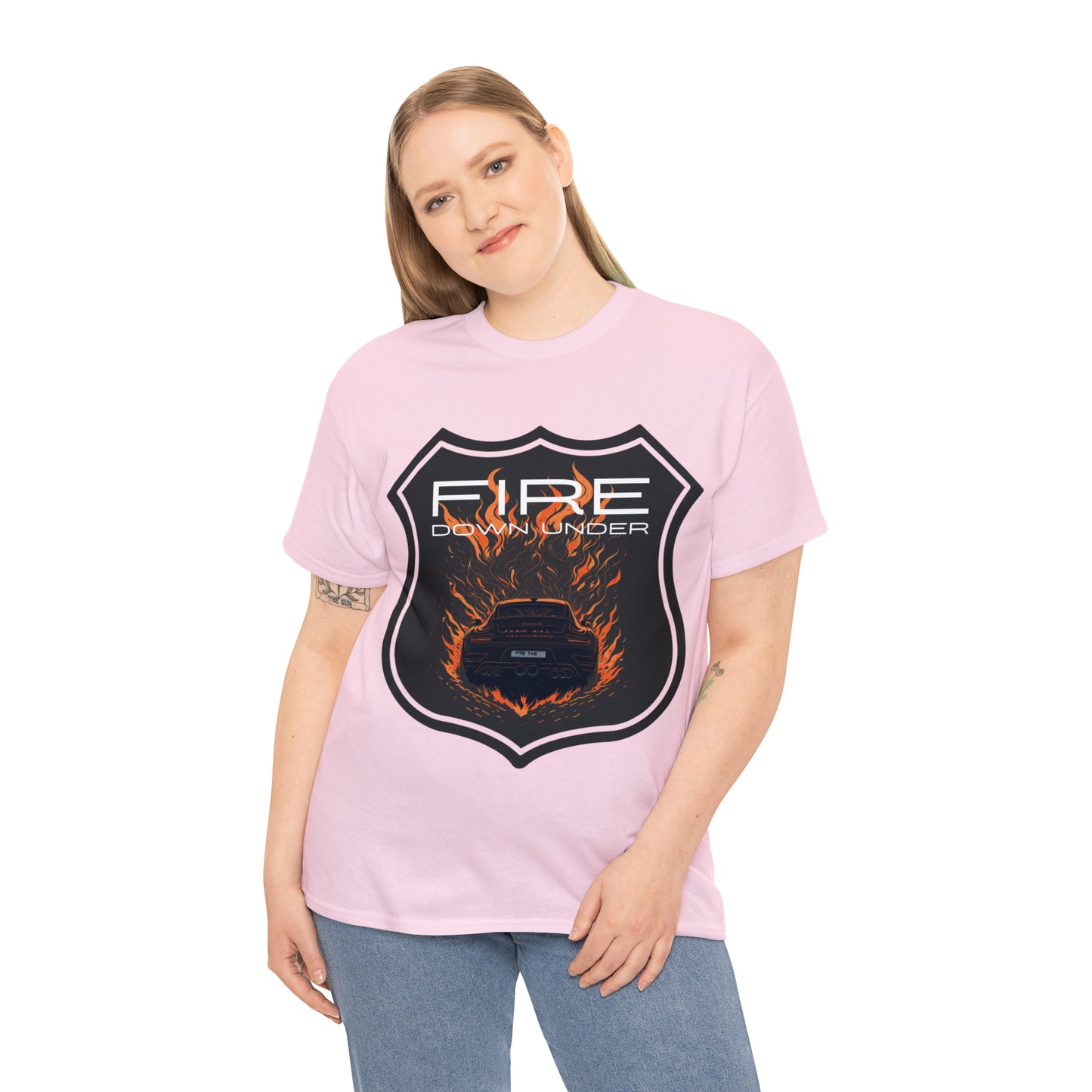 FIRE DOWN UNDER Unisex Heavy Cotton Tee