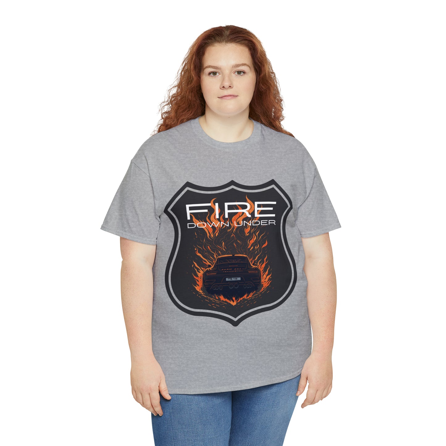 FIRE DOWN UNDER Unisex Heavy Cotton Tee