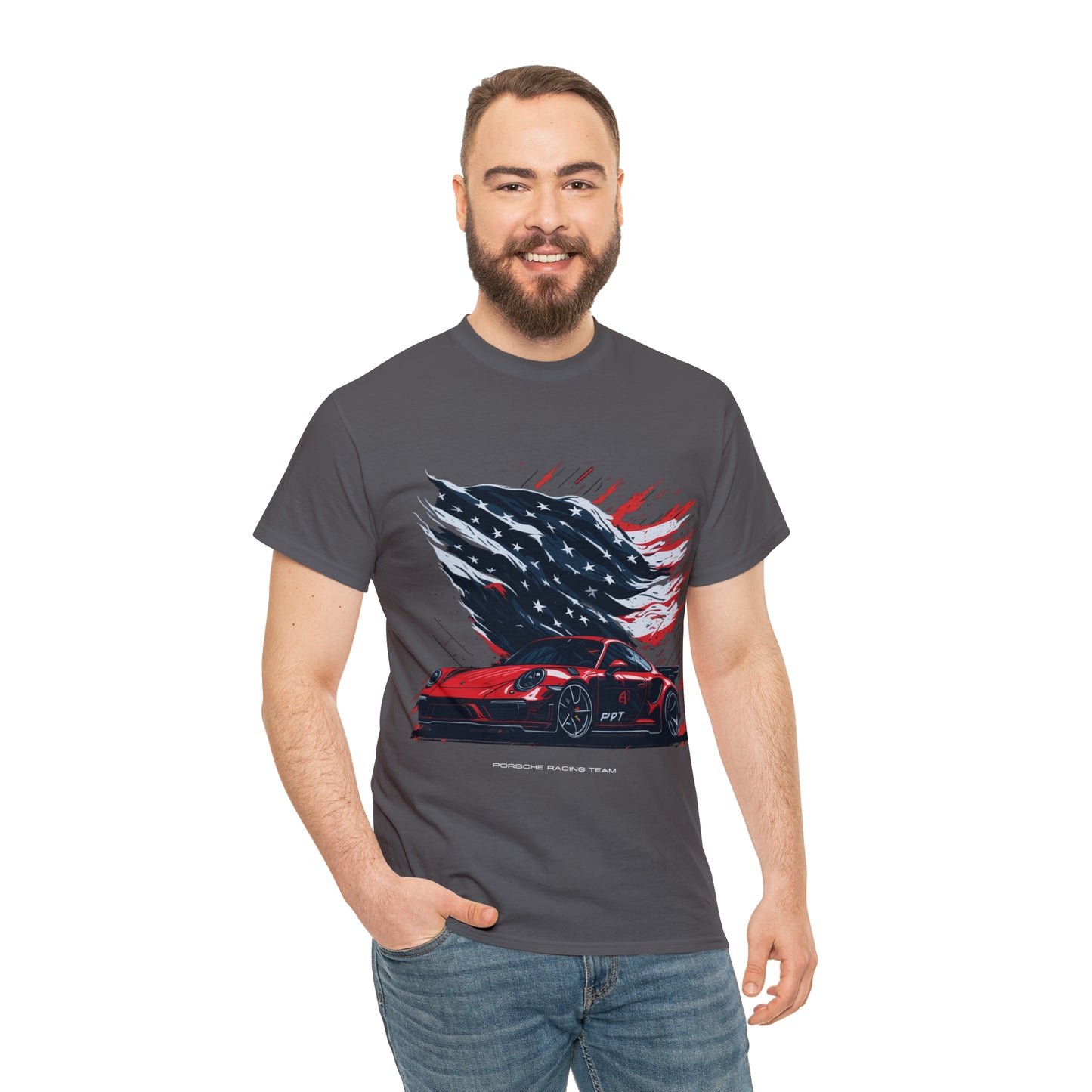 RACING US Unisex Heavy Cotton Tee