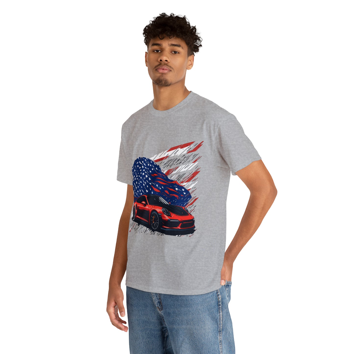 US FLAG Unisex Heavy Cotton Tee