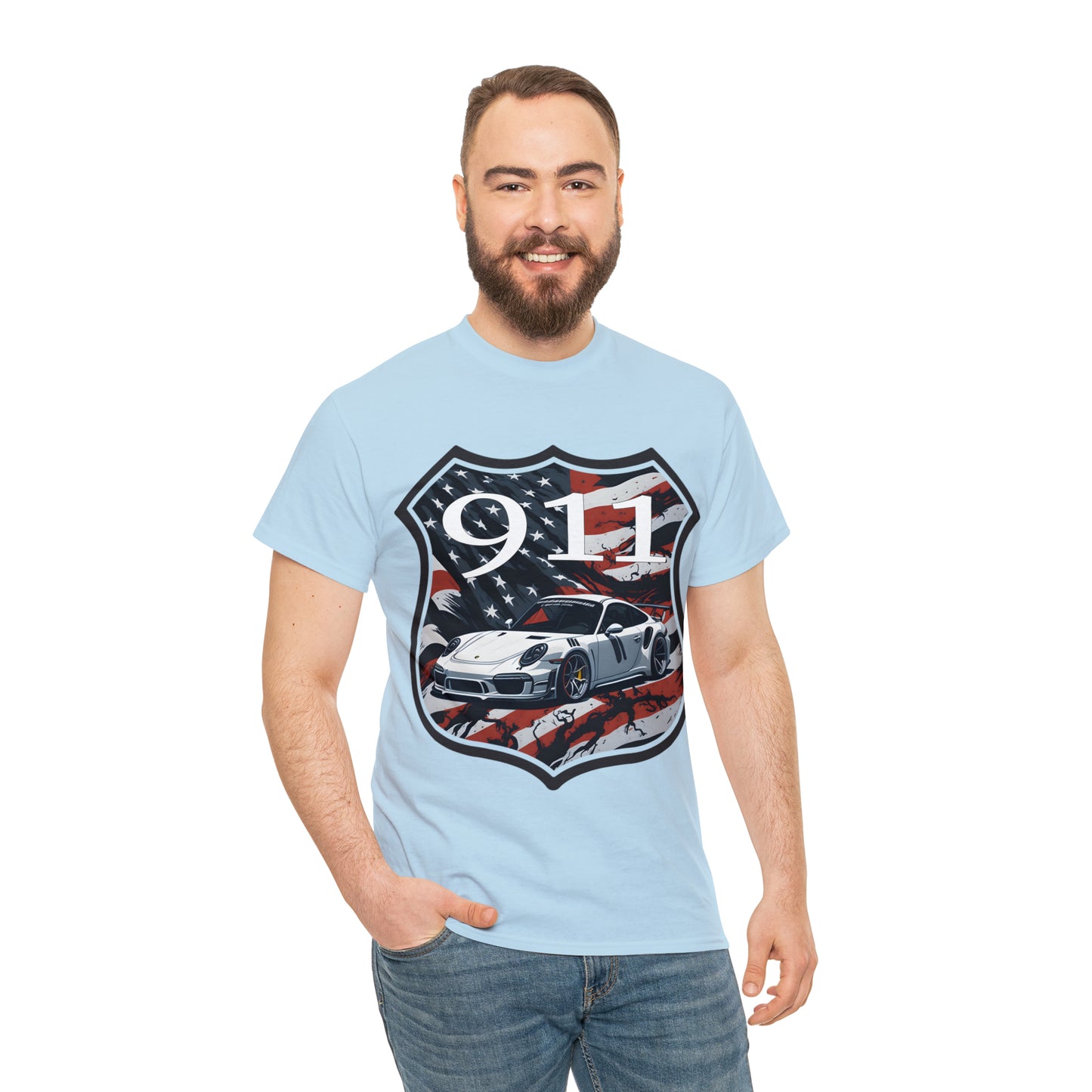 US FLAG Unisex Heavy Cotton Tee