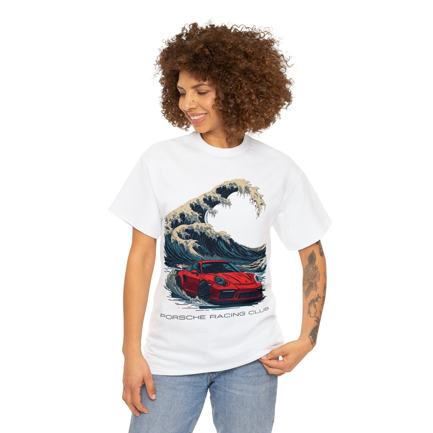 HOKUSAI WAVE Unisex Heavy Cotton Tee