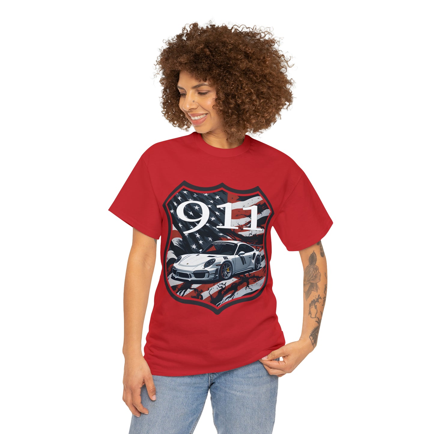 US FLAG Unisex Heavy Cotton Tee